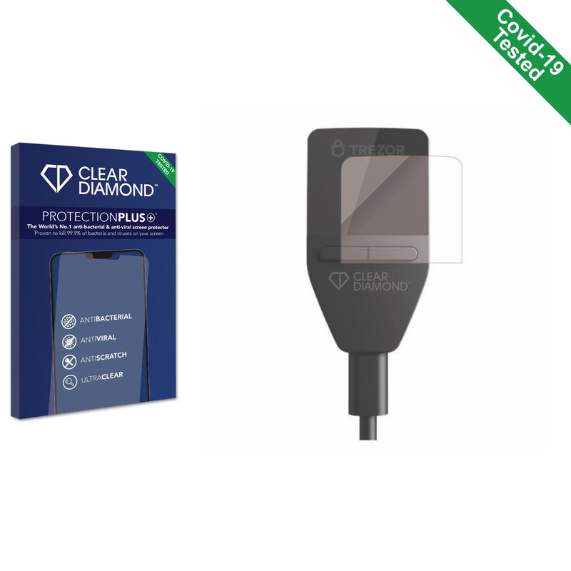 Clear Diamond Anti-viral Screen Protector for Trezor Safe 3