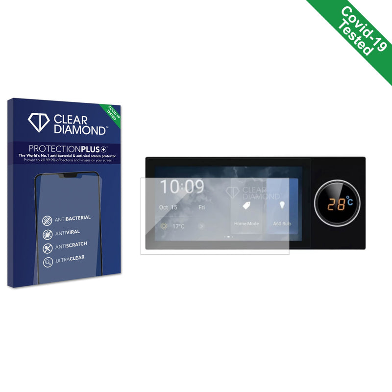 Clear Diamond Anti-viral Screen Protector for Tuya Smart Home System 6 Central Control Panel