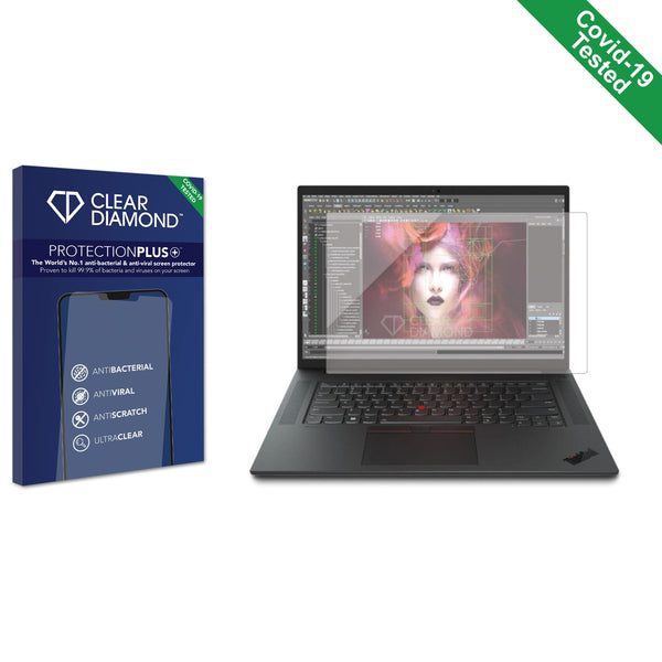 Clear Diamond Anti-viral Screen Protector for Lenovo ThinkPad P1 Gen 5 16" Touch