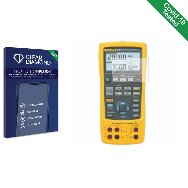 Clear Diamond Anti-viral Screen Protector for Fluke 726 Precision Calibrator