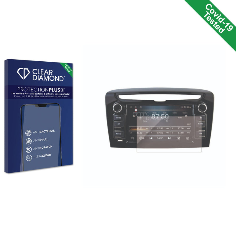 Clear Diamond Anti-viral Screen Protector for Lancia Ypsilon Multimedia 7