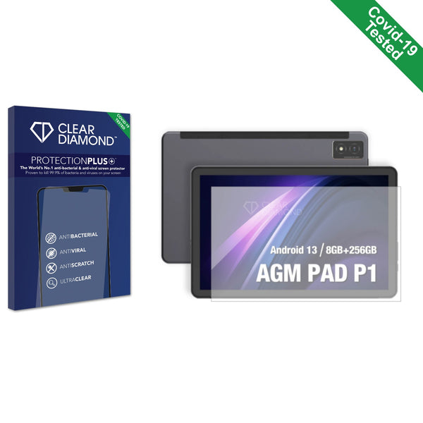 Clear Diamond Anti-viral Screen Protector for AGM Pad P1