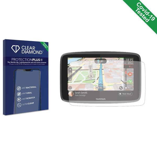 Clear Diamond Anti-viral Screen Protector for TomTom GO 620