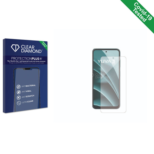 Clear Diamond Anti-viral Screen Protector for Lava Yuva 3