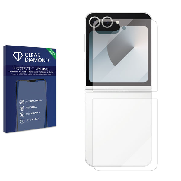 Clear Diamond Anti-viral Screen Protector for Samsung Galaxy Z Flip6 (Outer Displays)