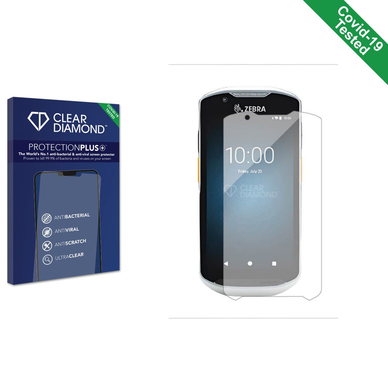 Clear Diamond Anti-viral Screen Protector for Zebra TC58