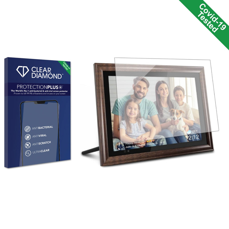 Clear Diamond Anti-viral Screen Protector for Aeezo WiFi 10.1" Digital Photo Frame