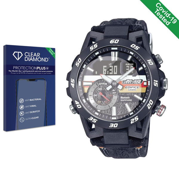 Clear Diamond Anti-viral Screen Protector for Casio Edifice Mugen ECB-40MU-1A