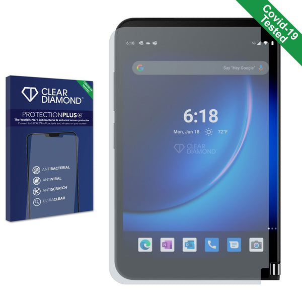 Clear Diamond Anti-viral Screen Protector for Microsoft Surface Duo 2