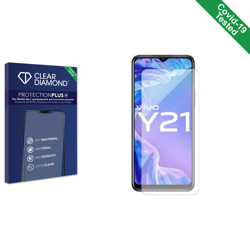 Clear Diamond Anti-viral Screen Protector for Vivo Y21e