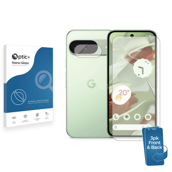 3-pack of Front & Back screen protectors for Google Pixel 9