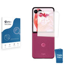 3pk Optic+ Nano Glass Screen Protectors for Motorola Razr+ 2025
