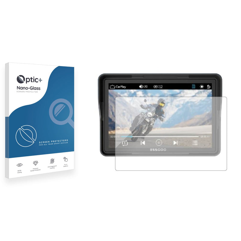 Nano Glass screen protector for Essgoo Motorrad Carplay 5