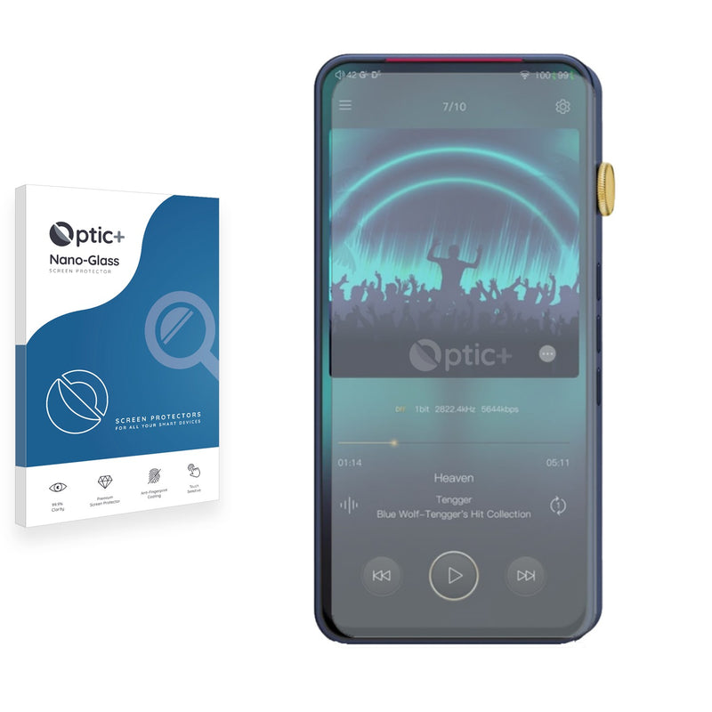 Optic+ Nano Glass Screen Protector for iBasso DX300