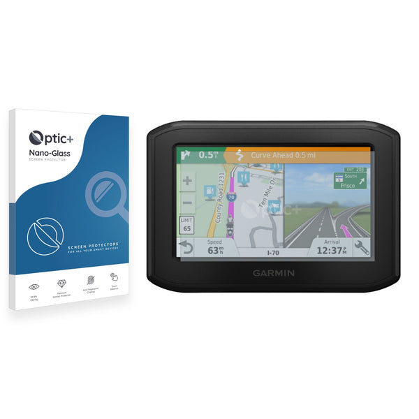 Optic+ Nano Glass Screen Protector for Garmin zumo 396 LMT-S