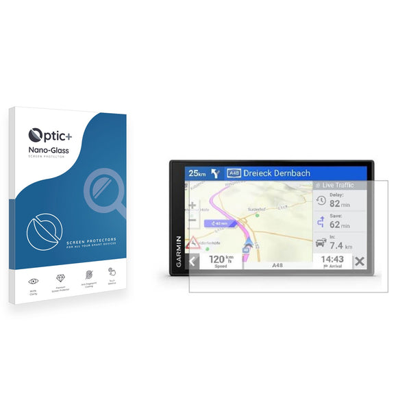 Optic+ Nano Glass Screen Protector for Garmin DriveSmart 66