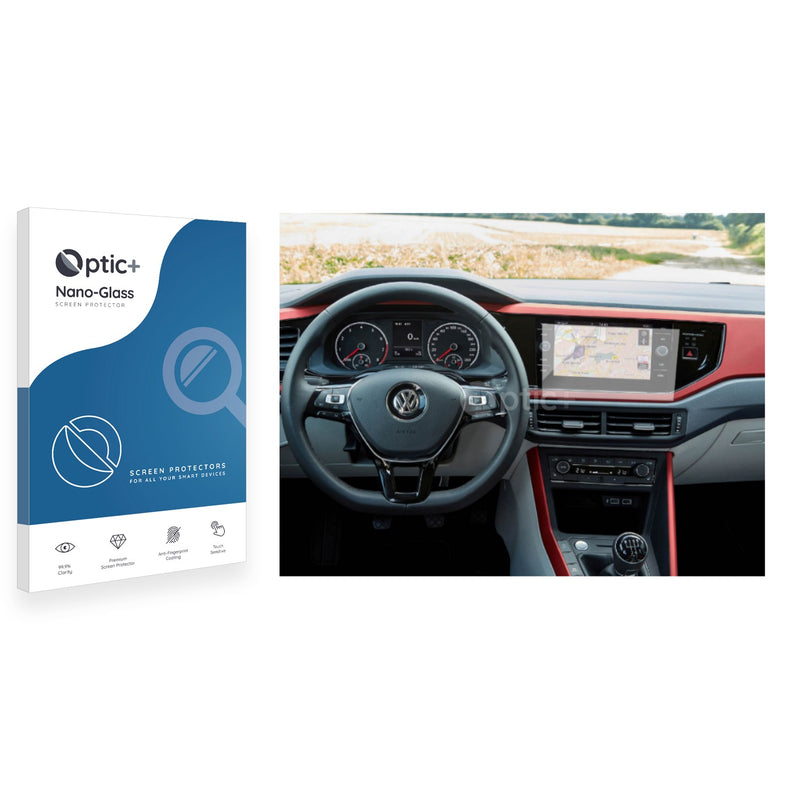 Optic+ Nano Glass Screen Protector for Volkswagen Polo VI Composition 6.5