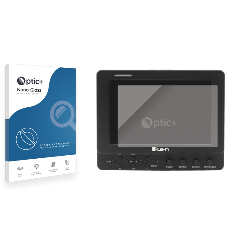 Optic+ Nano Glass Screen Protector for ikan VXF7 7" HDMI/SDI On-Camera Monitor