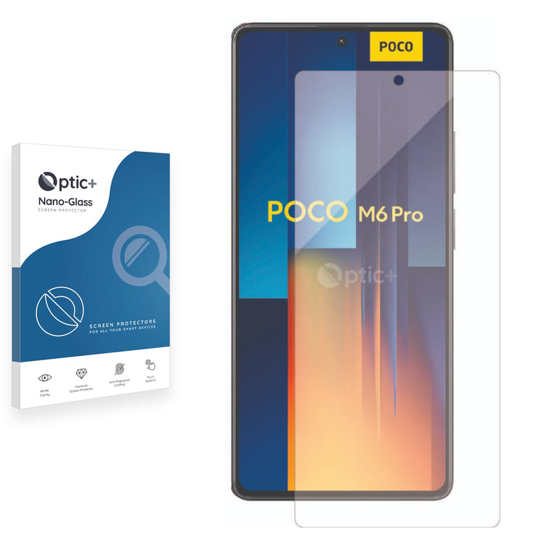 Optic+ Nano Glass Screen Protector for Xiaomi Poco M6 Pro 5G