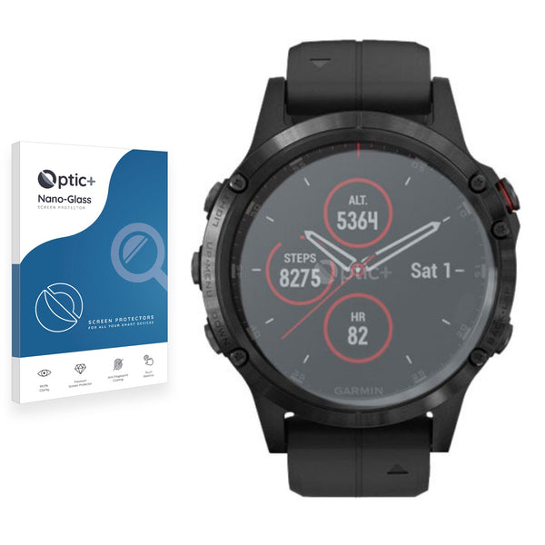 Optic+ Nano Glass Screen Protector for Garmin fenix 5 Plus (47 mm)