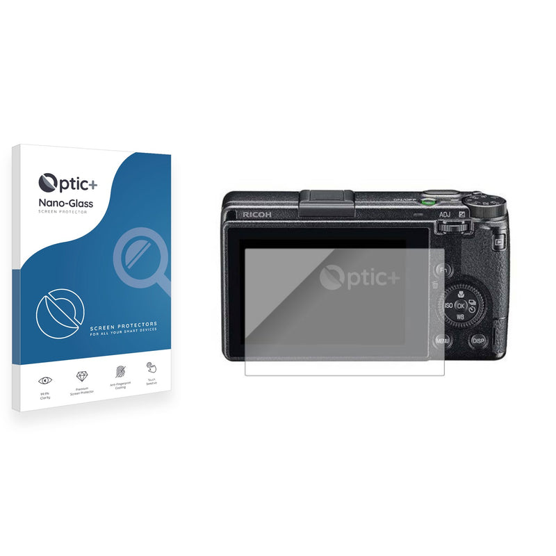 Optic+ Nano Glass Screen Protector for Ricoh GR III 2019