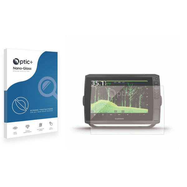 Optic+ Nano Glass Screen Protector for Garmin ECHOMAP Ultra 2 10" Chartplotter