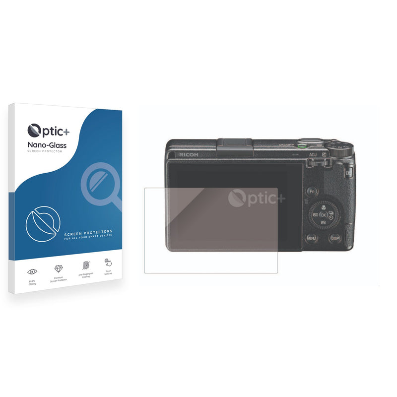 Optic+ Nano Glass Screen Protector for Ricoh GR III HDF