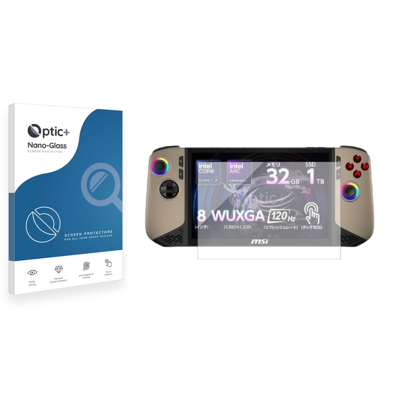 Nano Glass screen protector for MSi Claw 8 AI+ A2VM