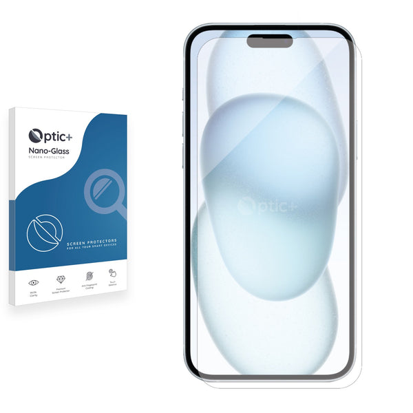 Optic+ Nano Glass Screen Protector for Apple iPhone 15 Plus