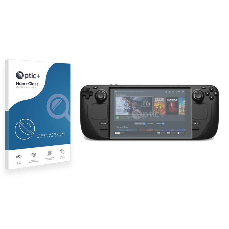 Optic+ Nano Glass Screen Protector for Valve Steam Deck