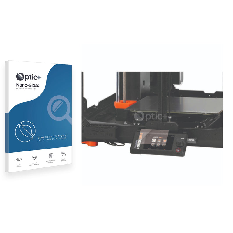 Optic+ Nano Glass Screen Protector for Prusa MK4 3D Printer