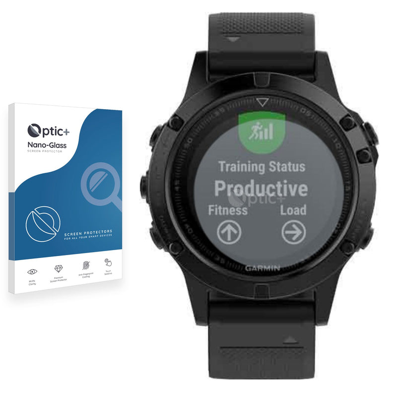 Optic+ Nano Glass Screen Protector for Garmin fenix 5 (47 mm)