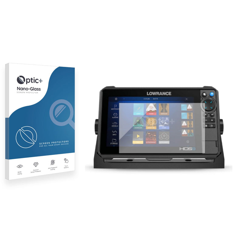 Optic+ Nano Glass Screen Protector for Lowrance HDS PRO 9 