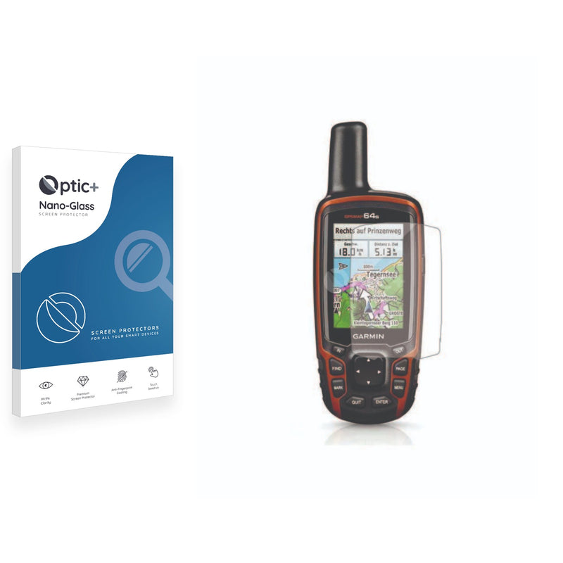 Optic+ Nano Glass Screen Protector for Garmin GPSMAP 64s