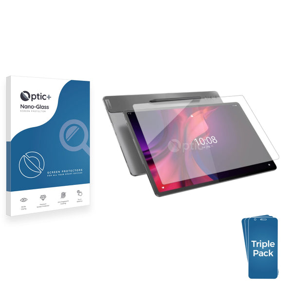 3pk Optic+ Nano Glass Screen Protectors for Lenovo Tab Extreme