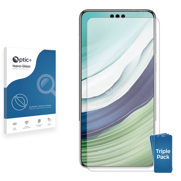 3pk Optic+ Nano Glass Screen Protectors for Huawei Mate 60 Pro Plus