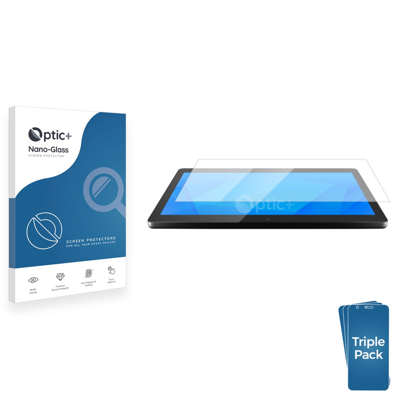 3pk Optic+ Nano Glass Screen Protectors for Elo TouchSystems I-Series 4.0 10.1"