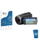 3pk Optic+ Nano Glass Screen Protectors for Sony HDR-CX625