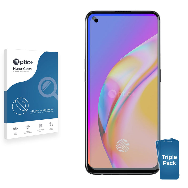 3pk Optic+ Nano Glass Screen Protectors for Oppo A94 5G