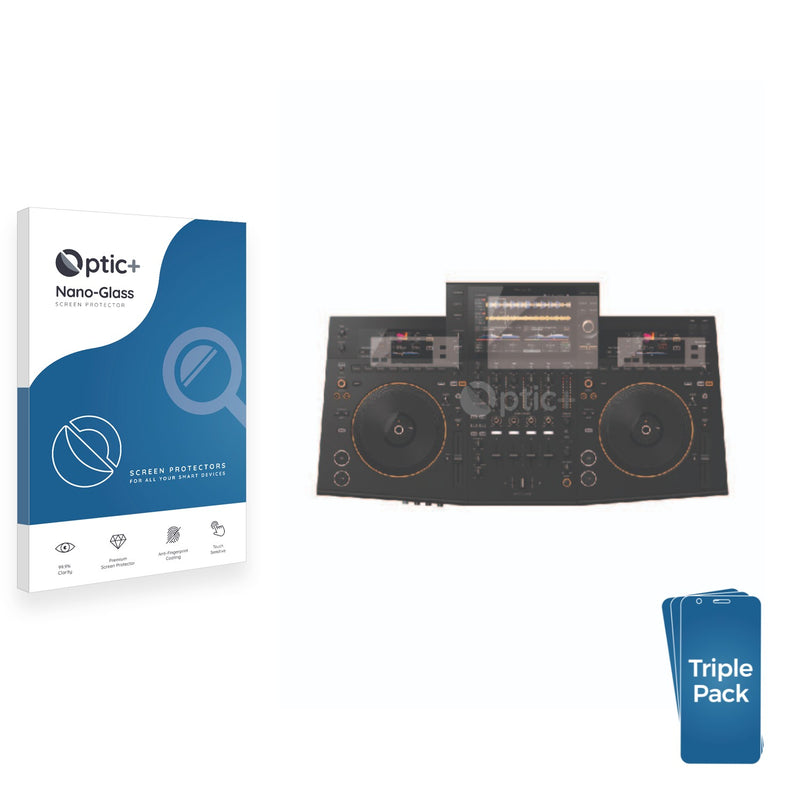 3pk Optic+ Nano Glass Screen Protectors for Pioneer DJ Opus Quad