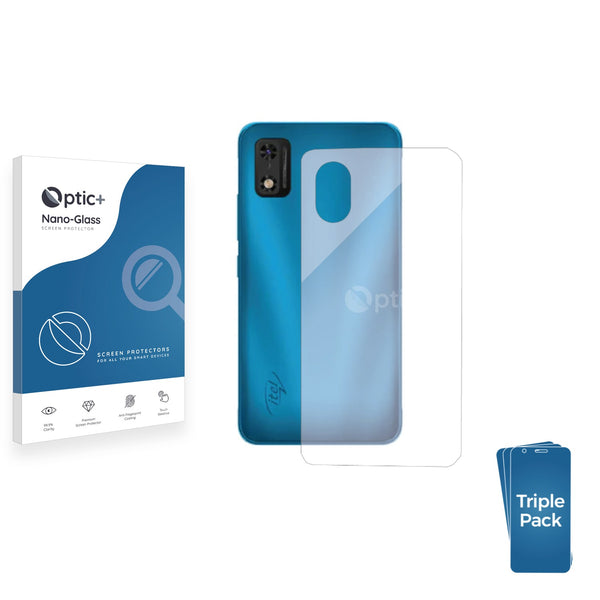 3pk Optic+ Nano Glass Rear Protectors for Itel A23 Pro