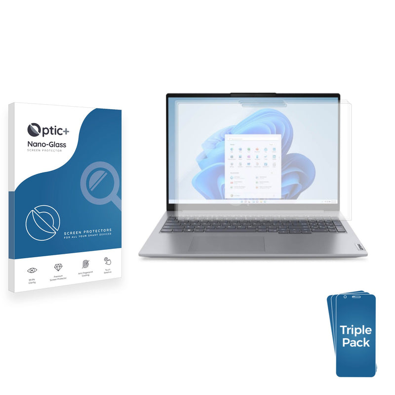 3-pack of Nano Glass screen protectors for Lenovo ThinkBook 14 Gen 6