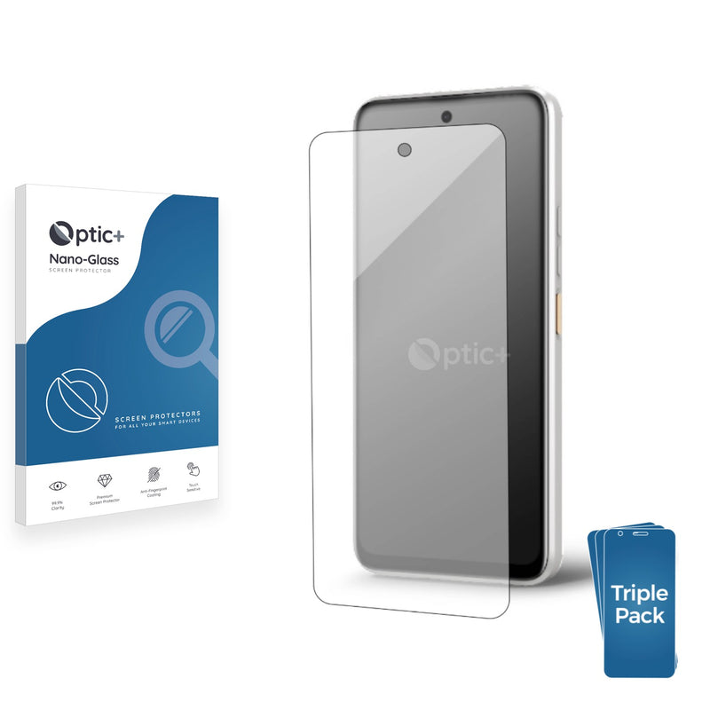 3pk Optic+ Nano Glass Screen Protectors for HTC U23