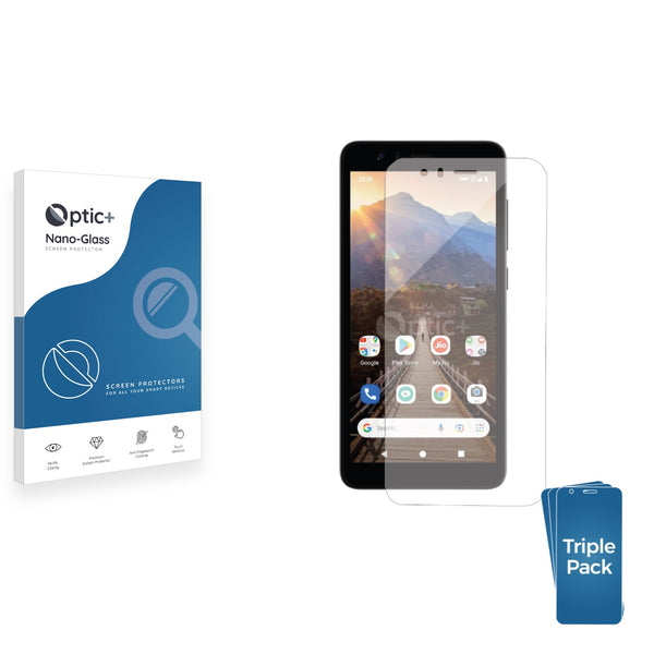 3pk Optic+ Nano Glass Screen Protectors for JioPhone Next