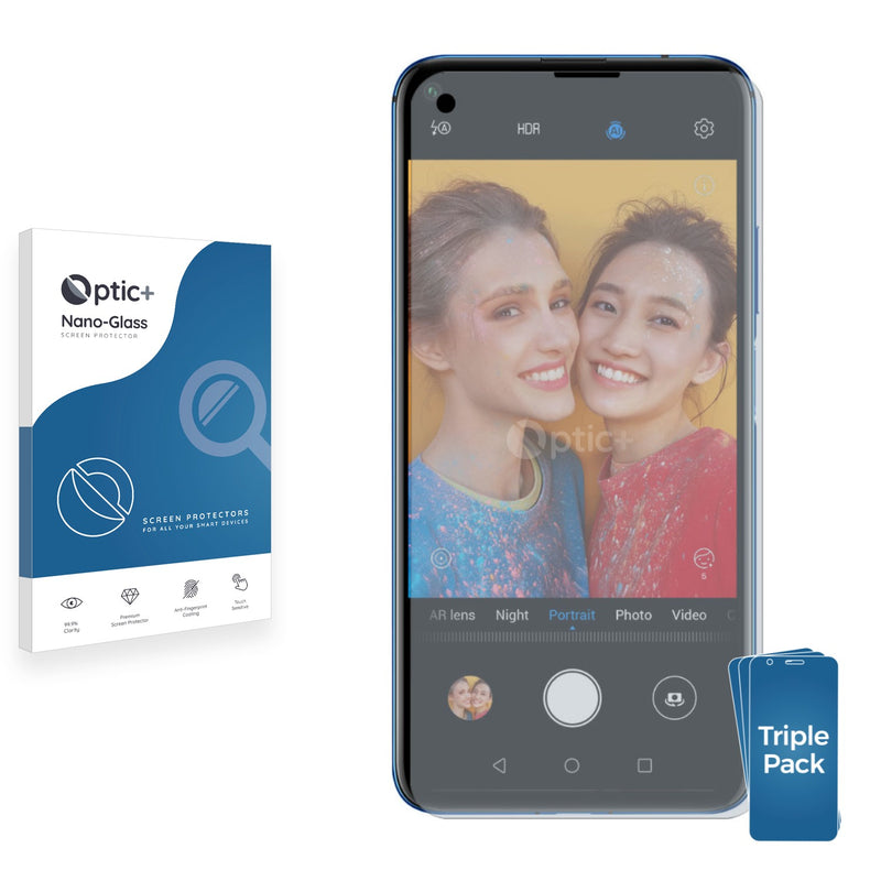 3pk Optic+ Nano Glass Screen Protectors for Huawei Nova 5T