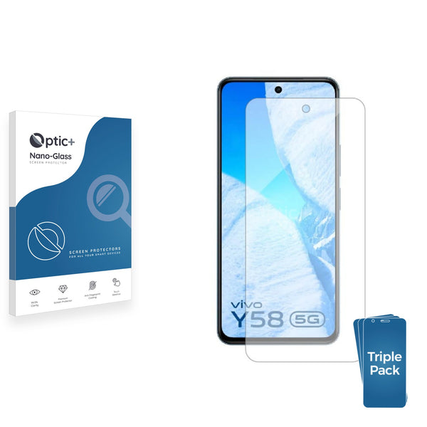 3-pack of Nano Glass screen protectors for Vivo Y58