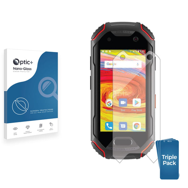 3pk Optic+ Nano Glass Screen Protectors for Unihertz Atom