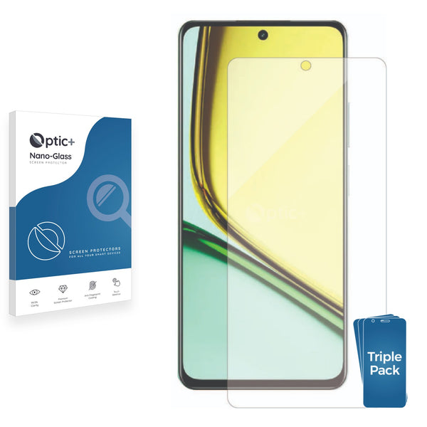 3pk Optic+ Nano Glass Screen Protectors for realme C67