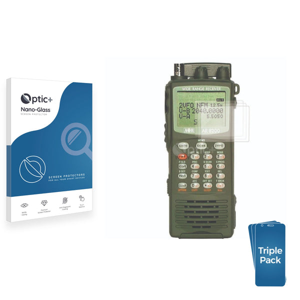 3-pack of Nano Glass screen protectors for Aor AR-8200
