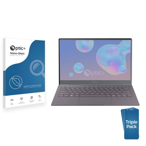 3pk Optic+ Nano Glass Screen Protectors for Samsung Galaxy Book S